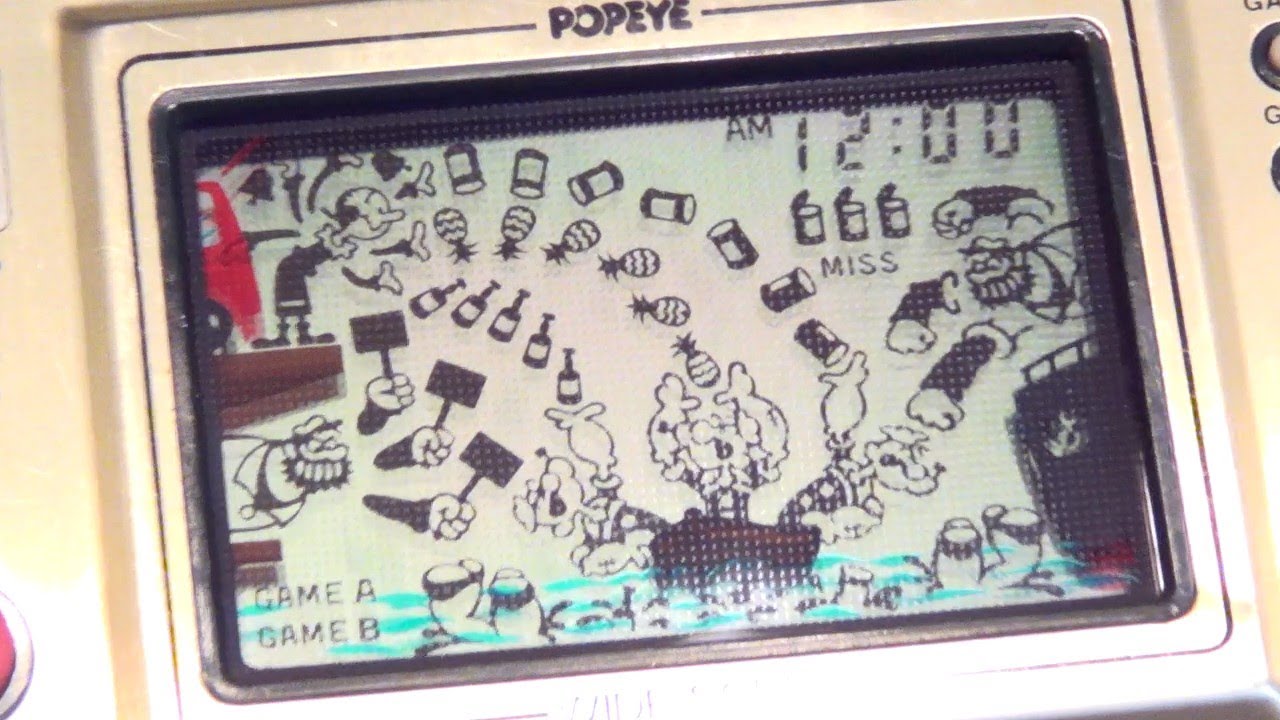 レトロ 液晶ゲーム】ポパイ ゲームウォッチ ゲーム＆ウォッチ 任天堂