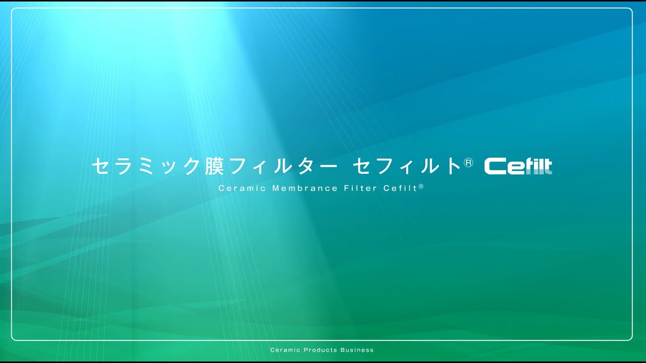 セラミック膜フィルター「セフィルト」 | 製品情報 | 日本ガイシ株式会社