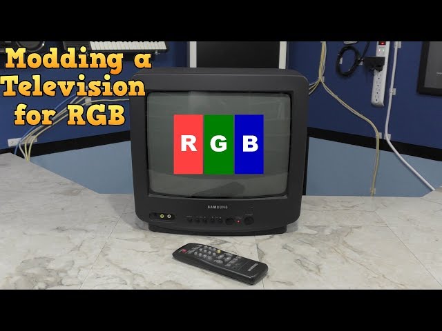 Modding a consumer TV to use RGB input - YouTube