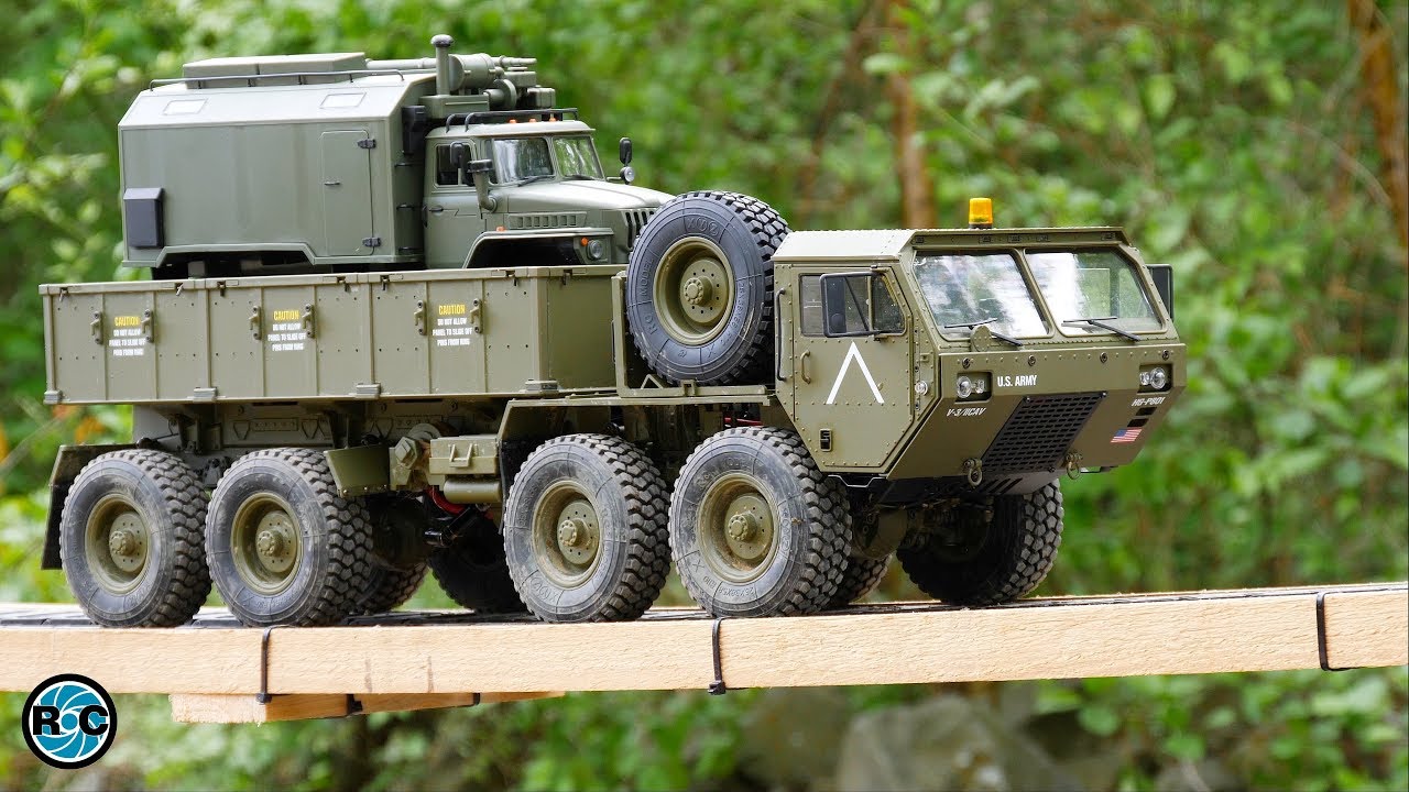 US Army Military RC 8x8 Crawler Truck HG P801 & HG P802 scale 1/12