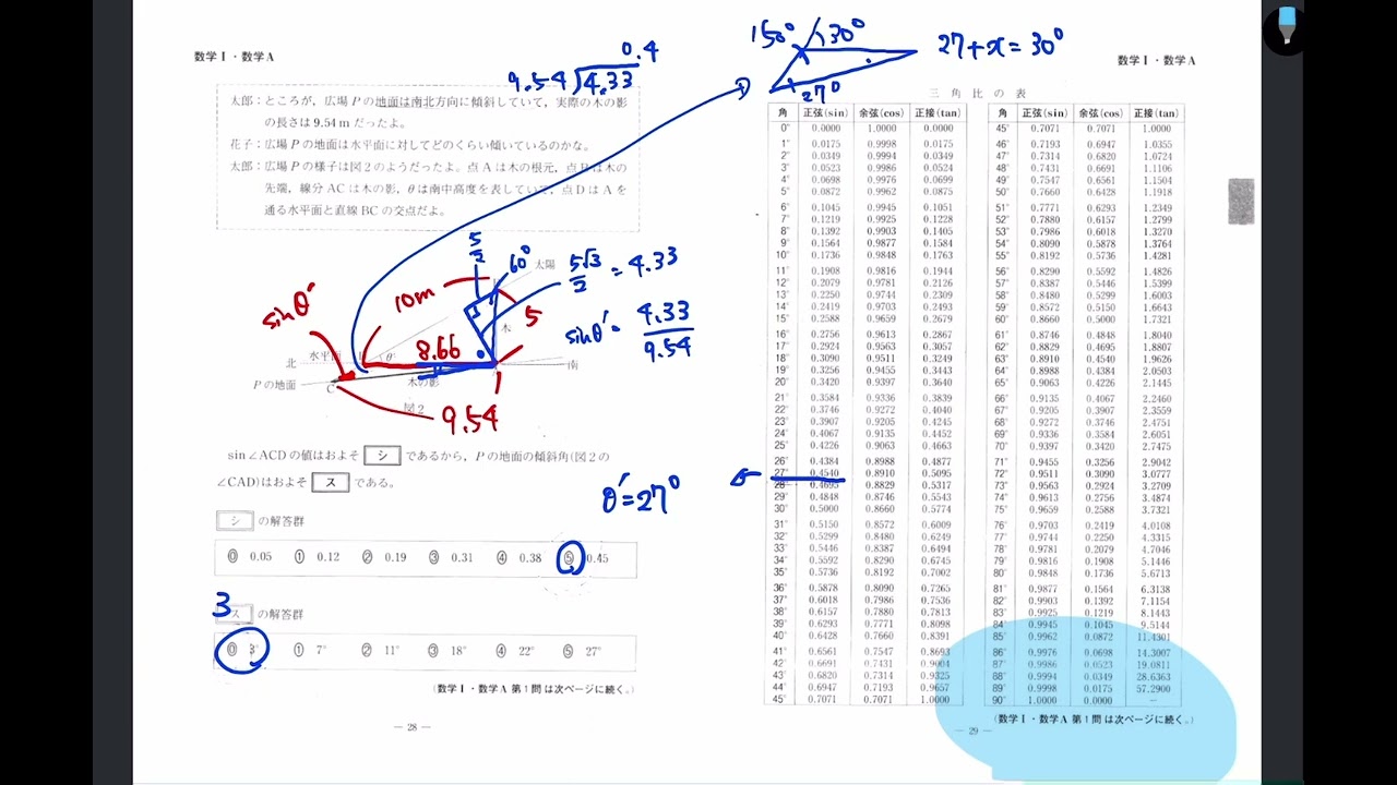 2022年 河合塾 第3回 全統共通テスト模試 数ⅠA大問1の解説 - YouTube
