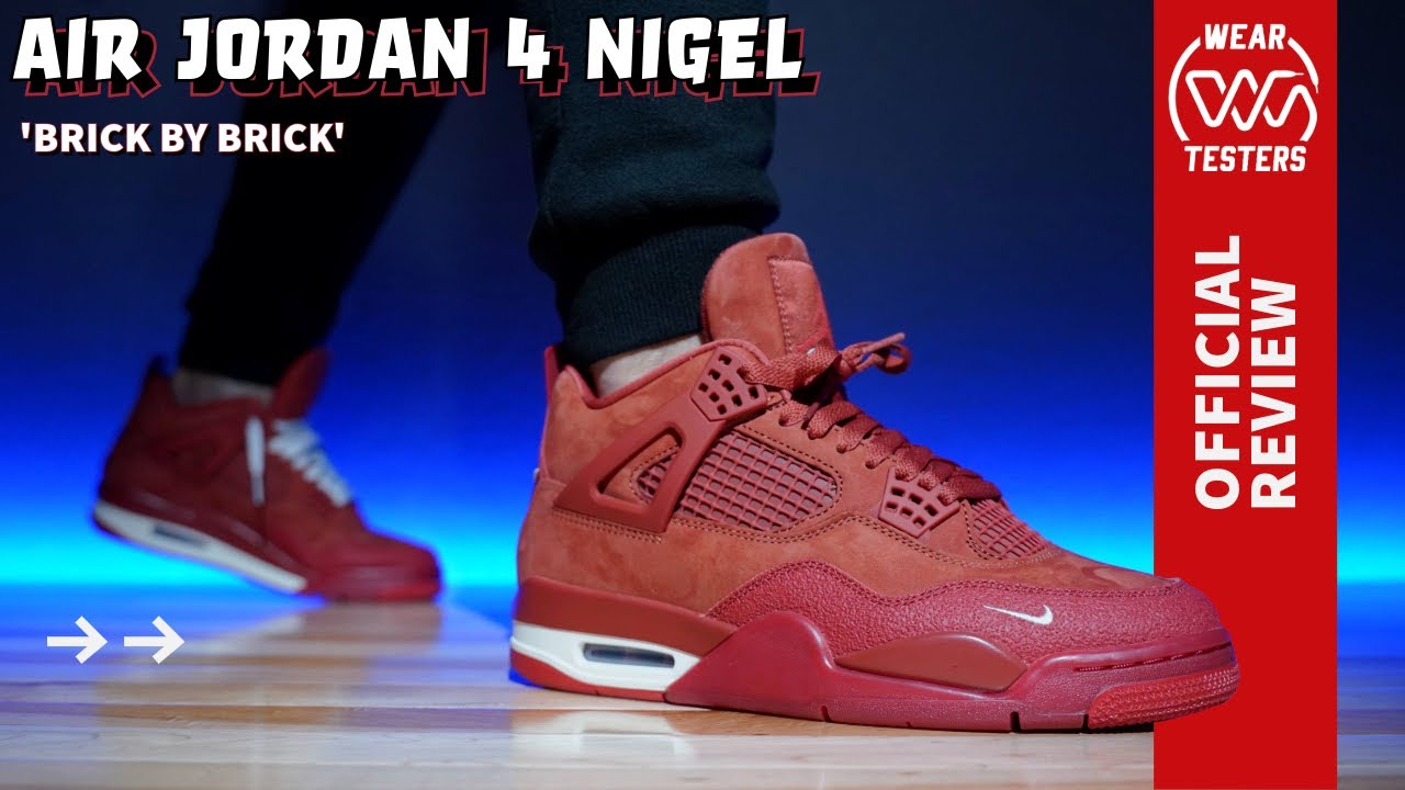 Air Jordan 4 Nigel Brick By Brick - YouTube
