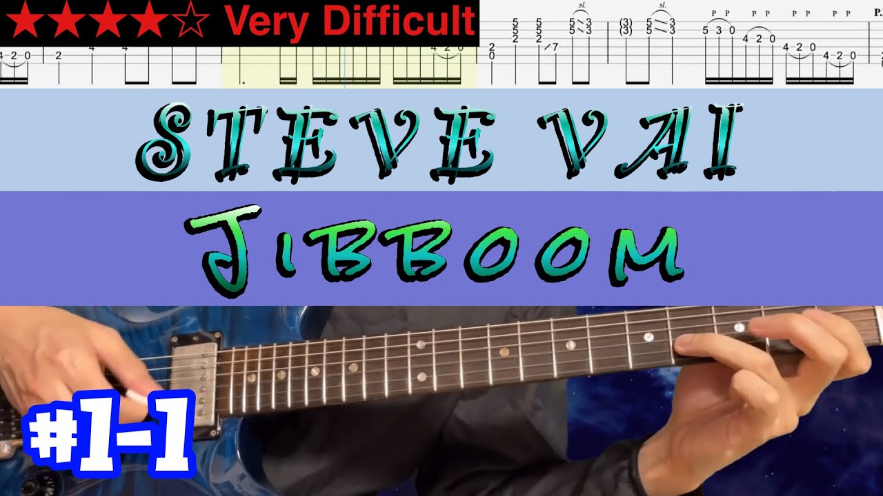 Steve Vai - Fire Garden Suite #1-1【Bpm=50~83 + TAB】 - YouTube