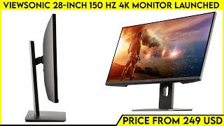 ViewSonic 28-inch 150 Hz 4K Monitor Launched With PS5 Support