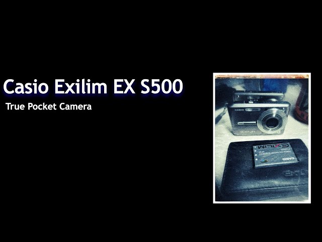 Casio Exilim EX S500 Digicam For Your Pocket - YouTube