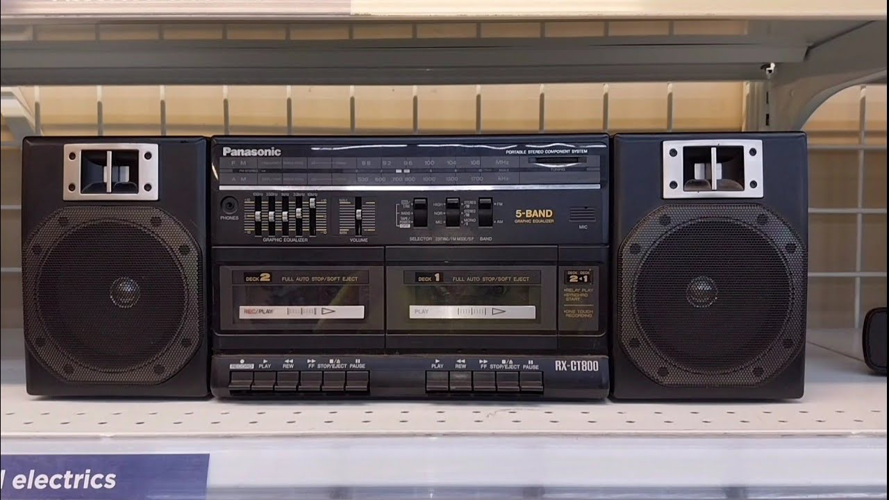 PANASONIC RX-CT800 BOOMBOX - YouTube