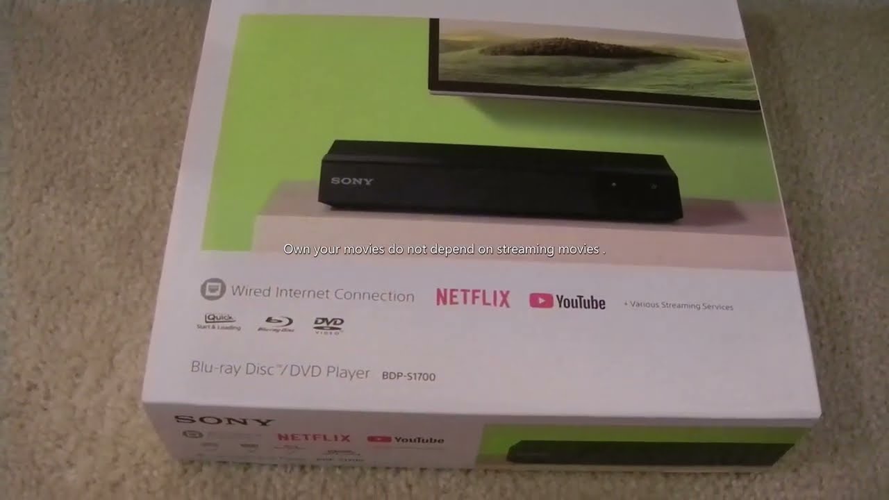 Sony Blu-ray Disc DVD player - YouTube