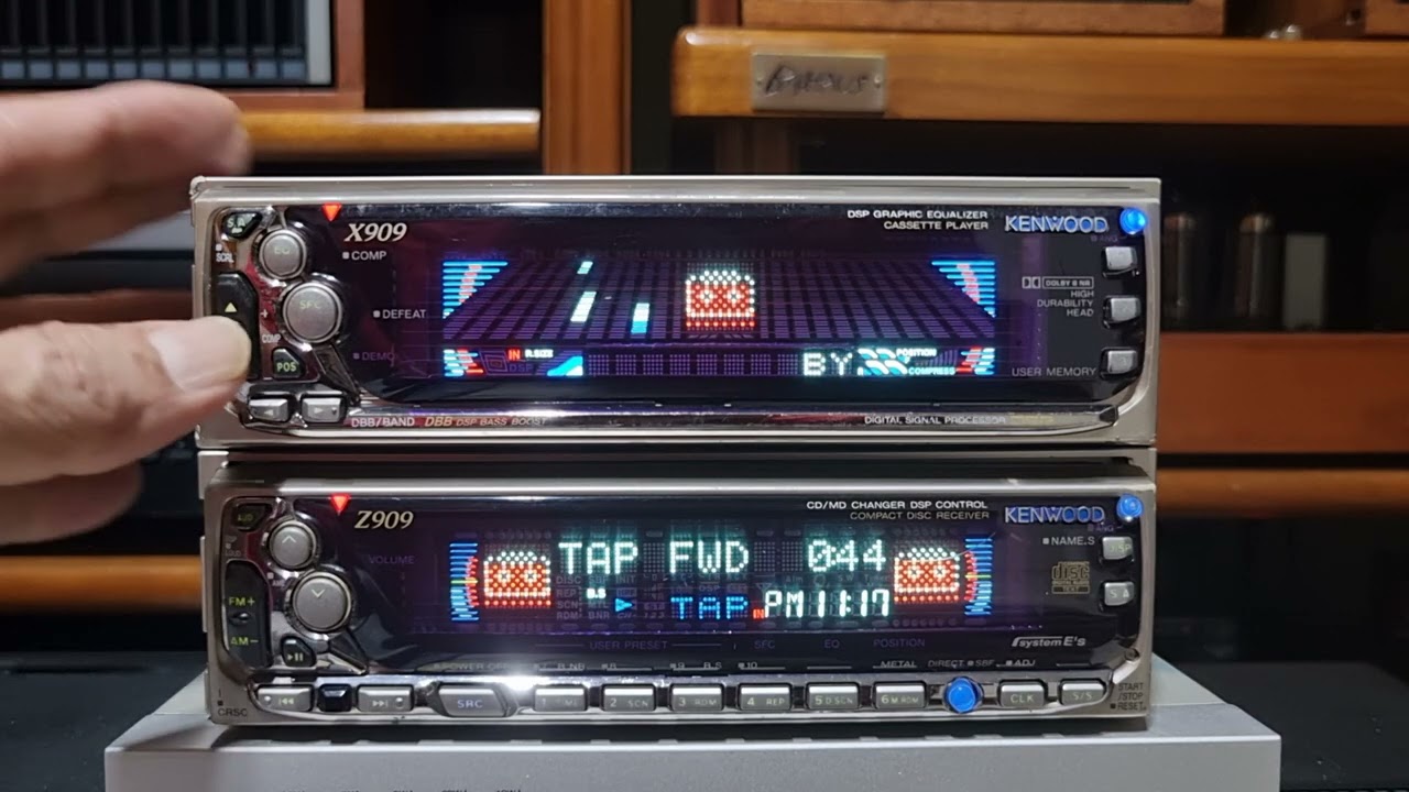 빈티지 카오디오 61.) Kenwood Z909. Kenwood X909. - YouTube