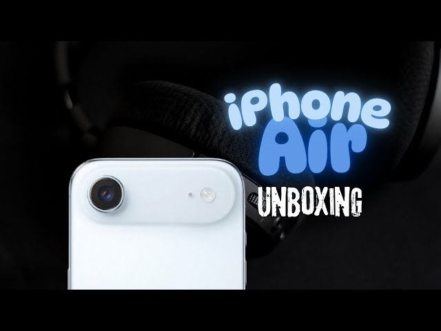 iPhone Air Sky Blue 256GB Unboxing and Hardware tour! - YouTube
