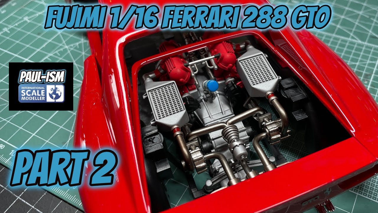 Part 2 - Fujimi 1/16 Ferrari 288 GTO Step by Step Video Build