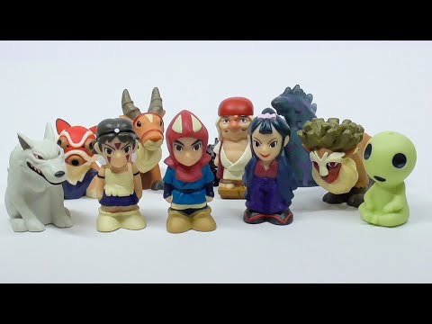 もののけ姫 指人形 Princess Mononoke finger puppet All 11 types