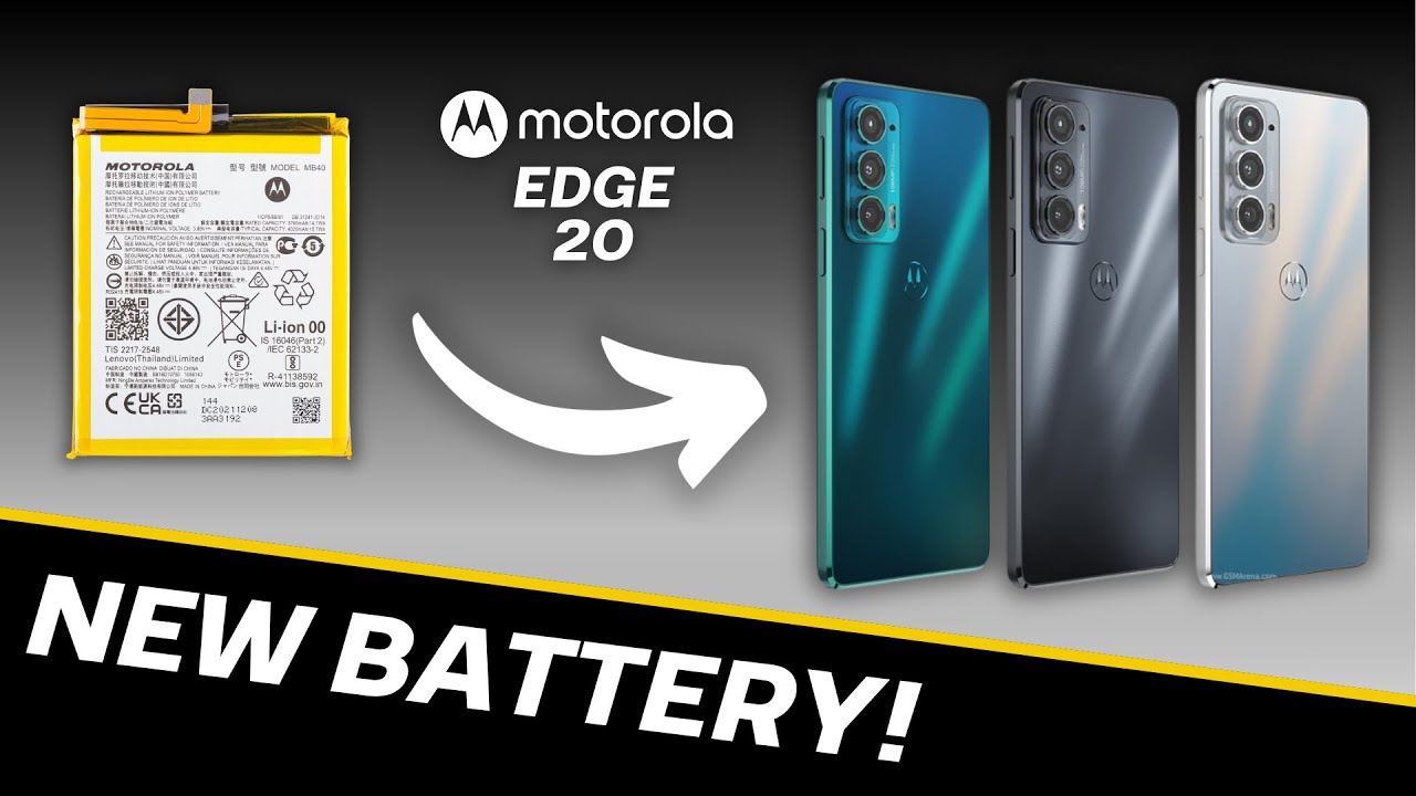 Motorola Edge 20 BATTERY REPLACEMENT (XT2143-1) | TBTEK - YouTube