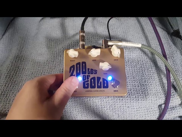 Lovepedal 200lb Gold & 68 Custom Deluxe Reverb Fender Amp - YouTube