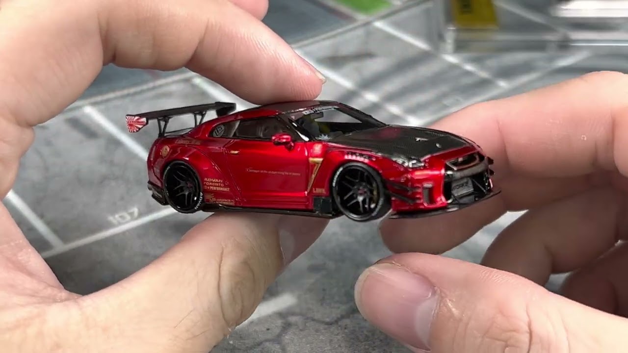 FirstLook Ignition Model RESIN LB-Works Nissan GT-R R35 type 2 Red