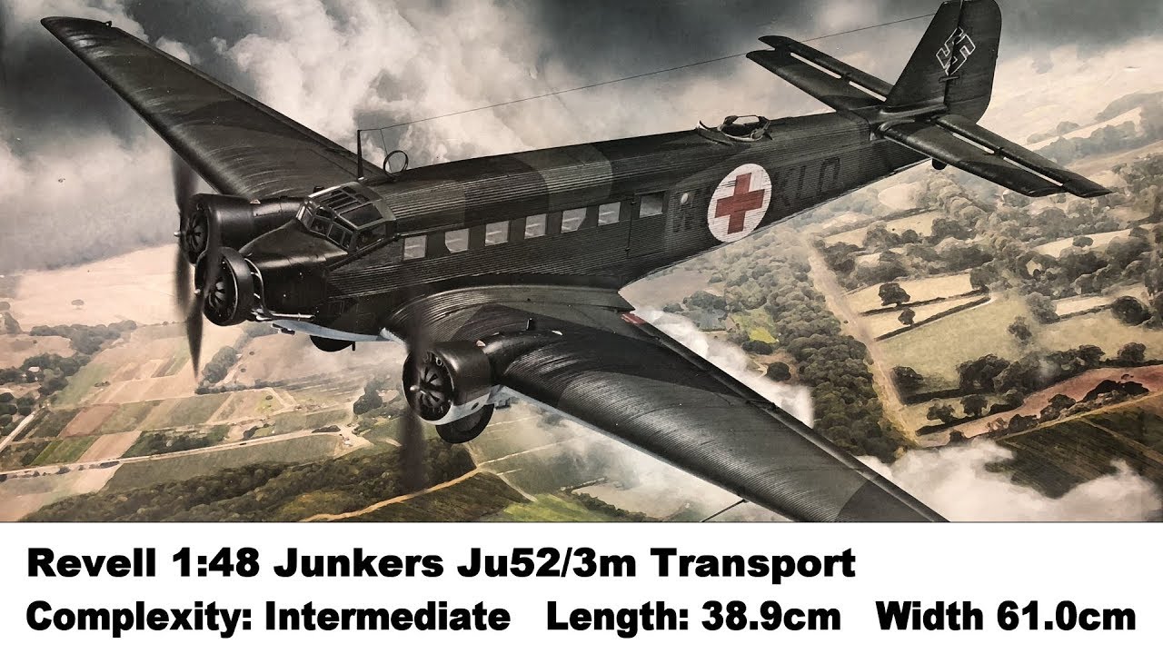 Large Scale! Revell 1:48 Junkers Ju52/3m Transport Kit Review