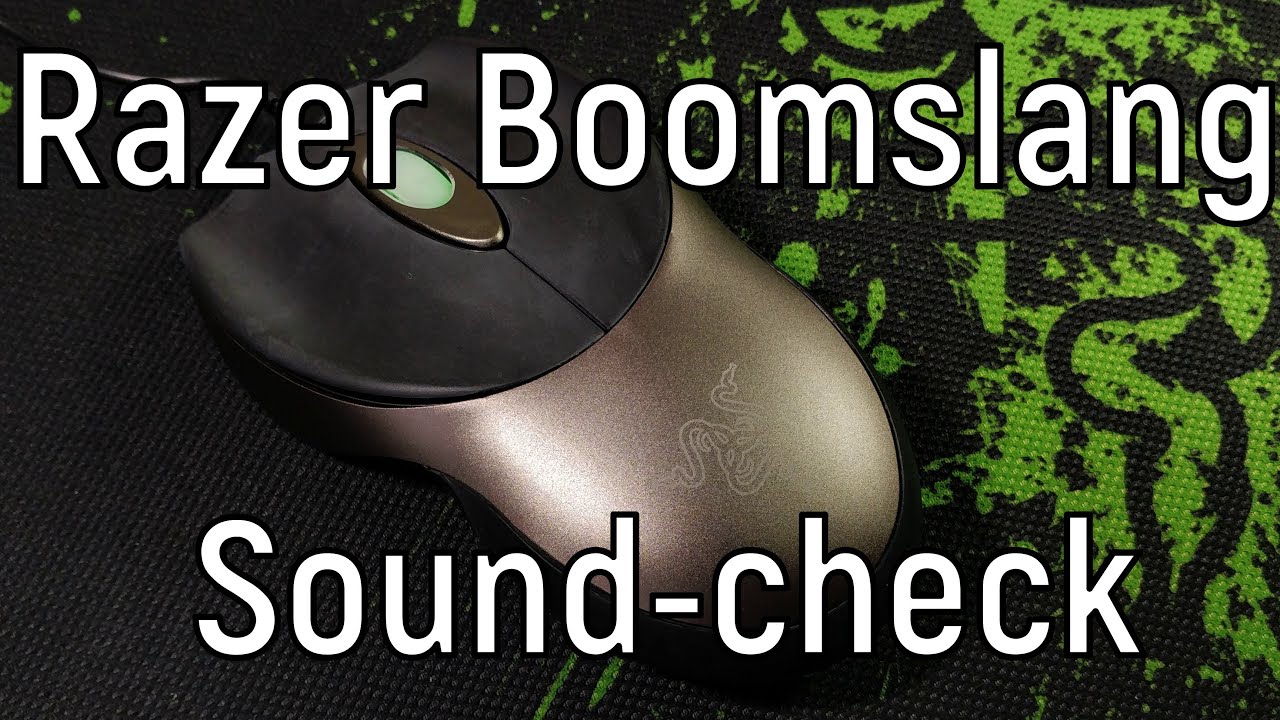 Razer Boomslang 2007 Collector's edition. Sound-check by