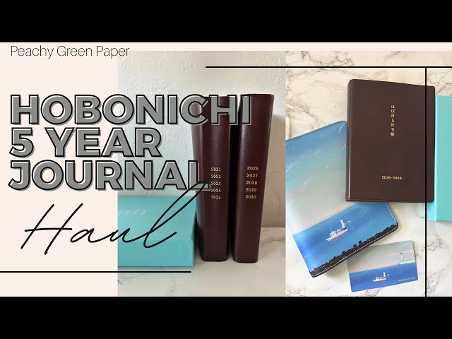 Hobonichi 2025 Haul | Comparing my 5 Year Journals - YouTube
