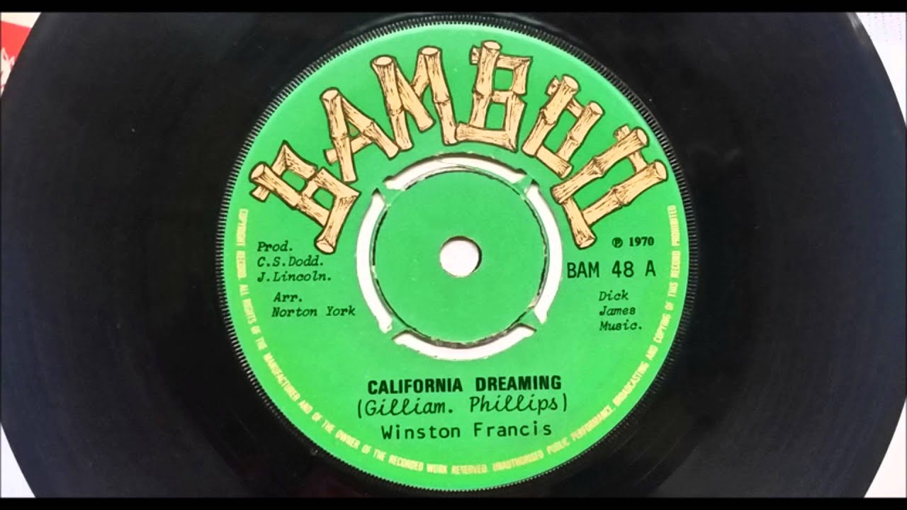 Winston Francis California Dreaming - YouTube