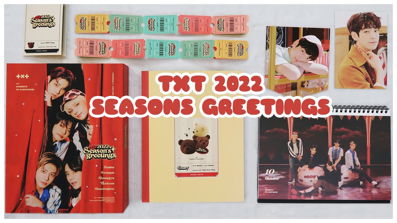 ✨ UNBOXING TXT 2022 SEASONS GREETINGS | WELCOME TO WARI WARI PARK