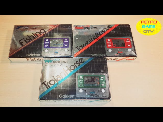 3 GAKKEN LCD gard games, I got them all - YouTube