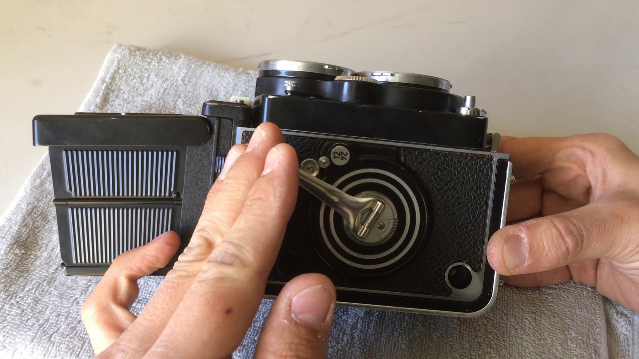 Rolleiflex 2.8F シャッターを切る・巻き上げ（ローライフレックス2.8F