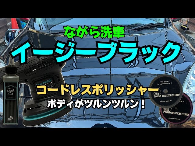 ながら洗車 イージーブラック】初めてのコードレスポリッシャーで