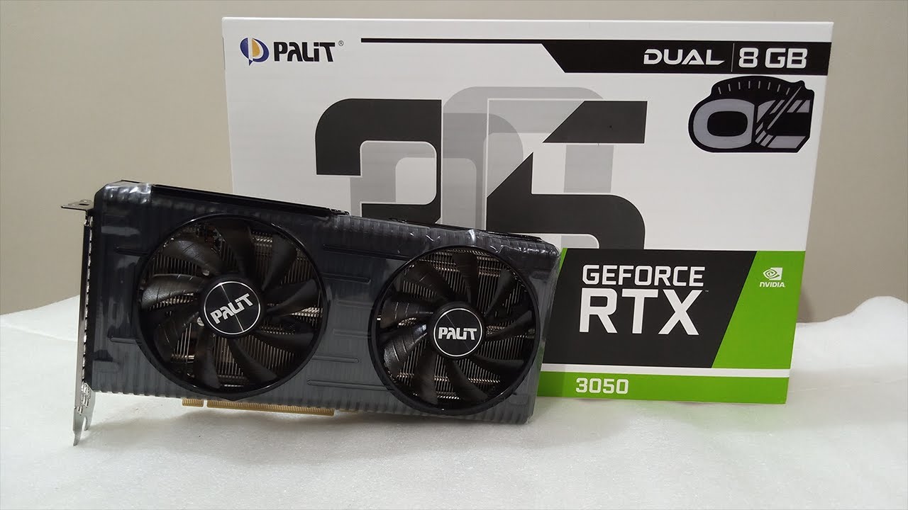 Palit GeForce RTX 3050 OC Dual 8GB - Unboxing + Furmark Stress