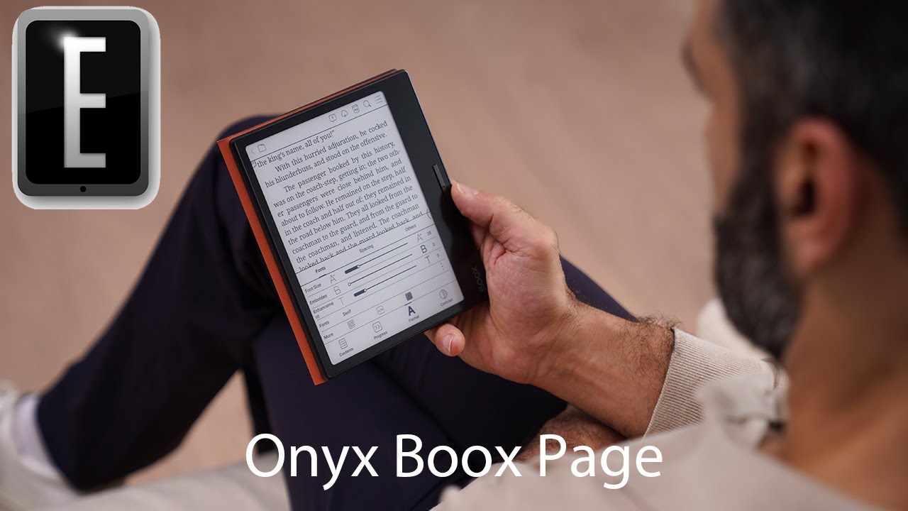 Onyx Boox Page is a new e-reader with page-turn buttons - YouTube