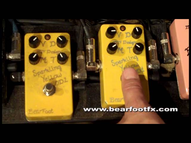 BearFoot Sparkling Yellow OD1 ギターエフェクター BearFoot