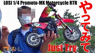 LOSI 1/4 Promoto-MX Motorcycle ロッシのモトクロスバイクラジコンが