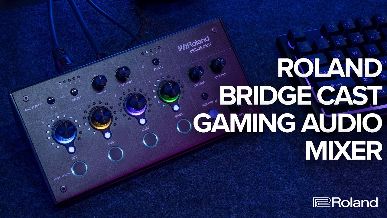 新色登場】ゲーム配信者の為の音声ミキサー「Roland BRIDGECAST