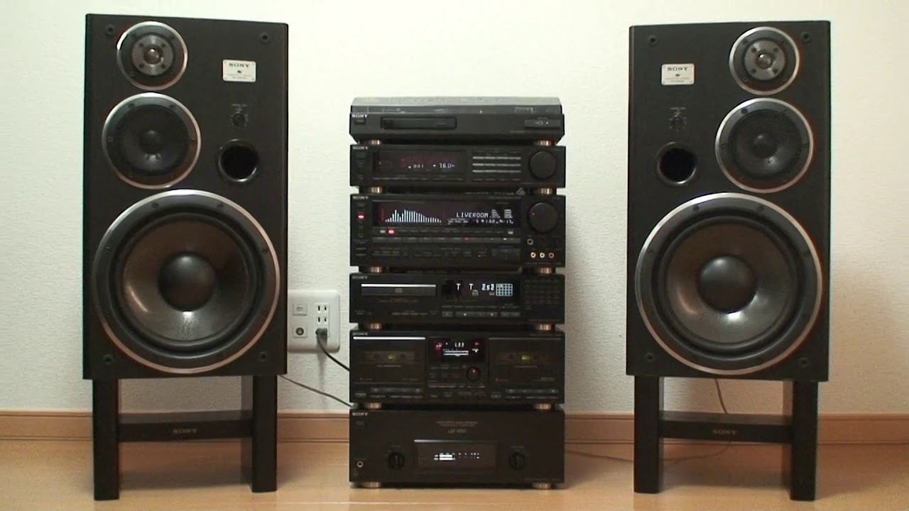 1990年 バブルコンポ SONY LBT-V950 フルセット レストア - YouTube