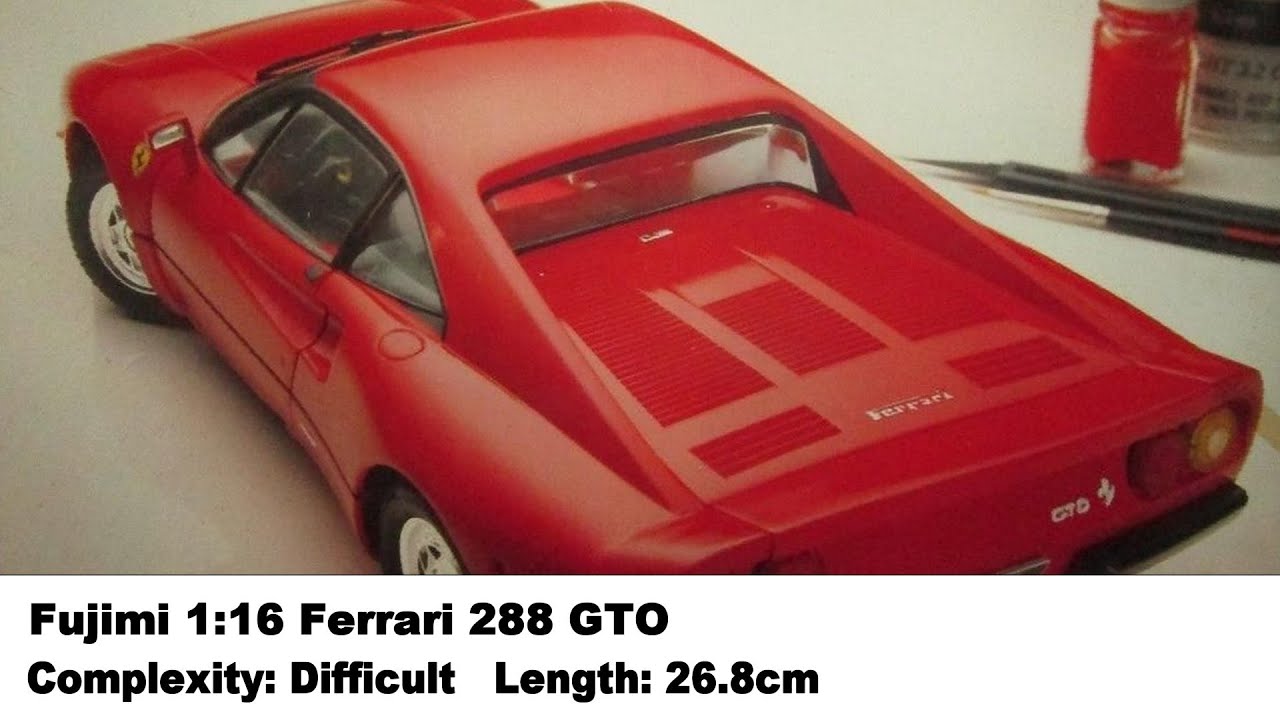 Fujimi 1:16 Ferrari 288 GTO Kit Review - YouTube