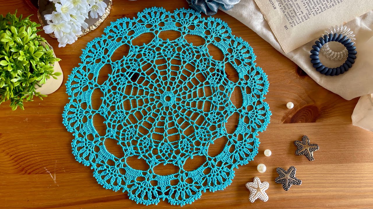 ドイリーの編み方【編み図付き】｜How to crochet - YouTube