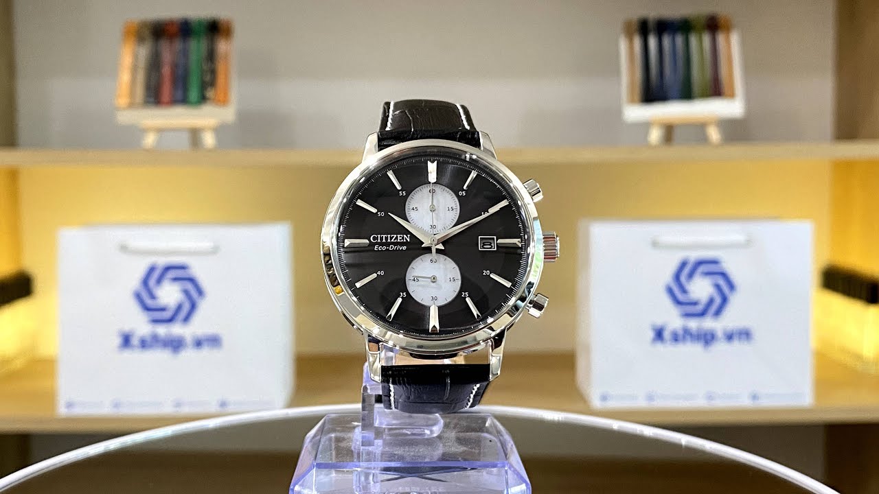 Xship.vn: Highlights | Citizen Twin Eye Chronograph Black Dial Eco