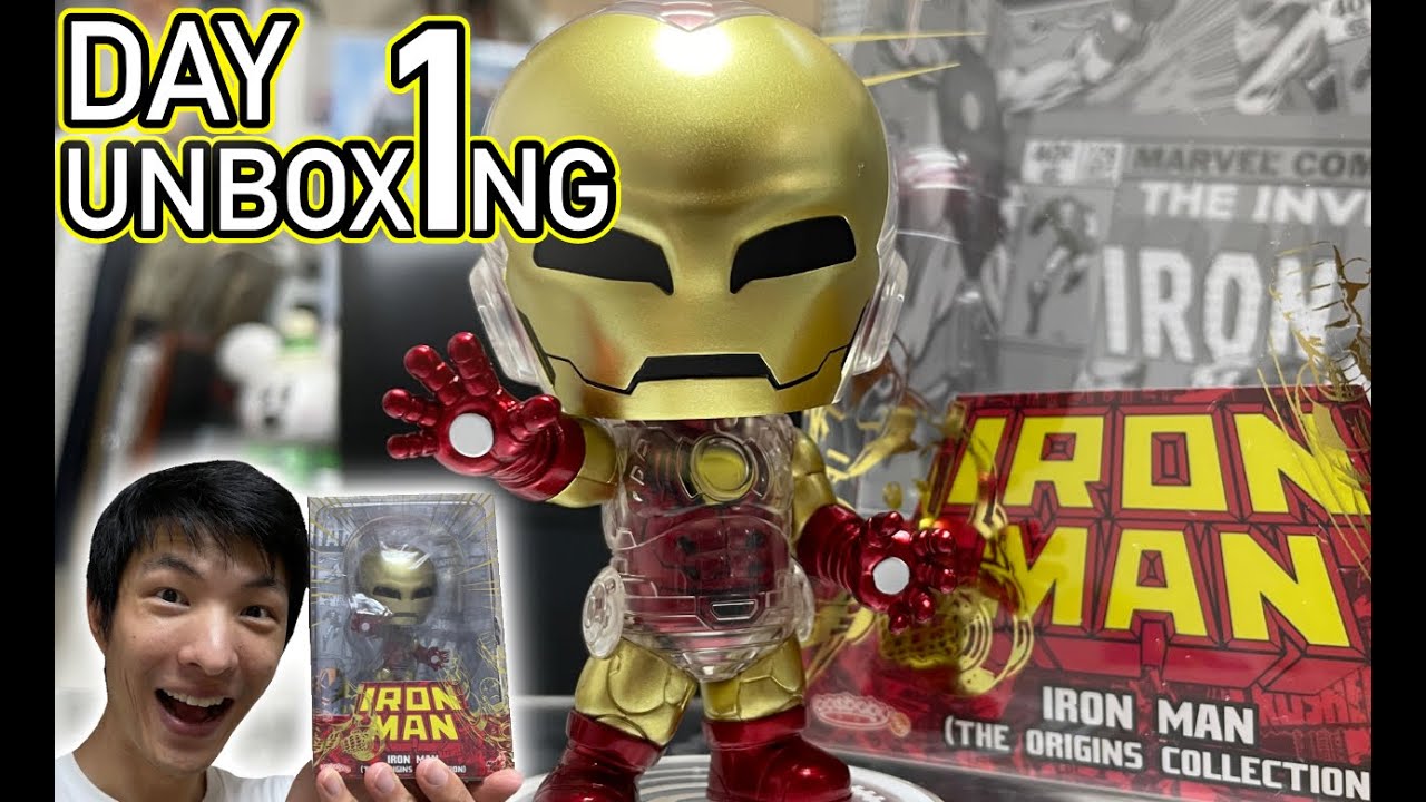 Hot Toys Iron Man Cosbaby The Origins Collection (Comic Ver) Unbox