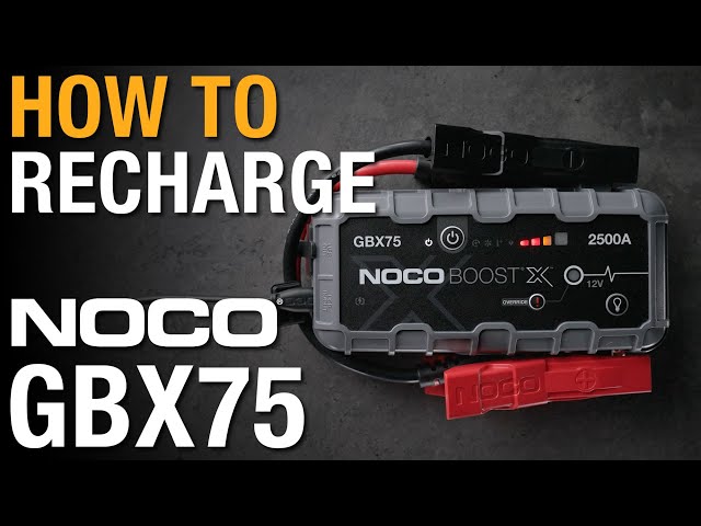 How to Recharge your NOCO GBX75 - YouTube