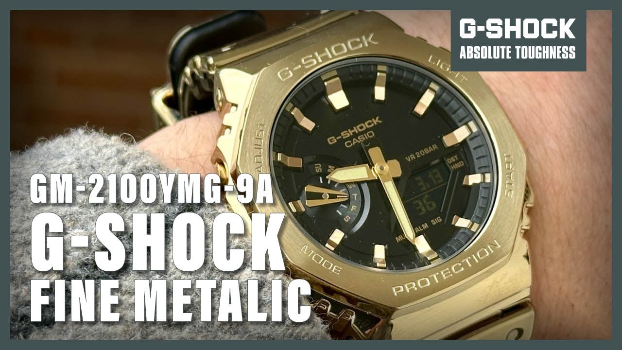Unboxing The New Casio G-Shock GM-2100YMG-9A Fine Metalic - YouTube