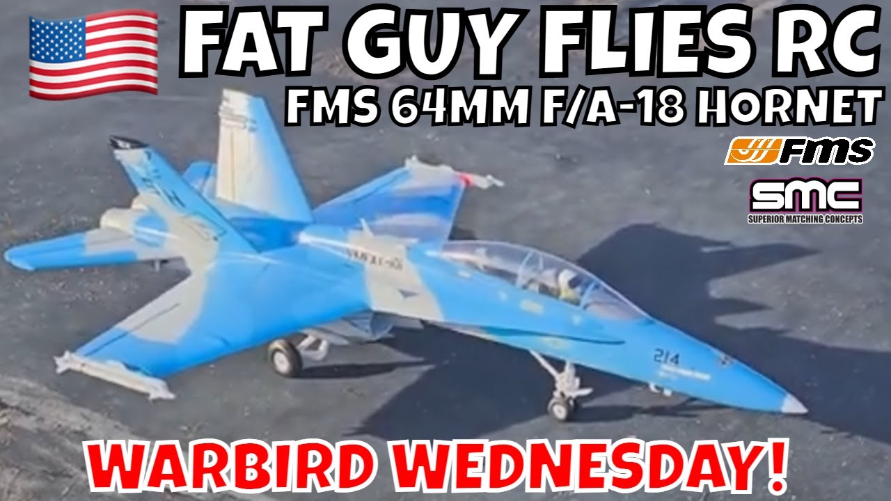 FMS 64MM F/A18 HORNET WARBIRD WEDNESDAY by FGFRC #rcjets #aviation
