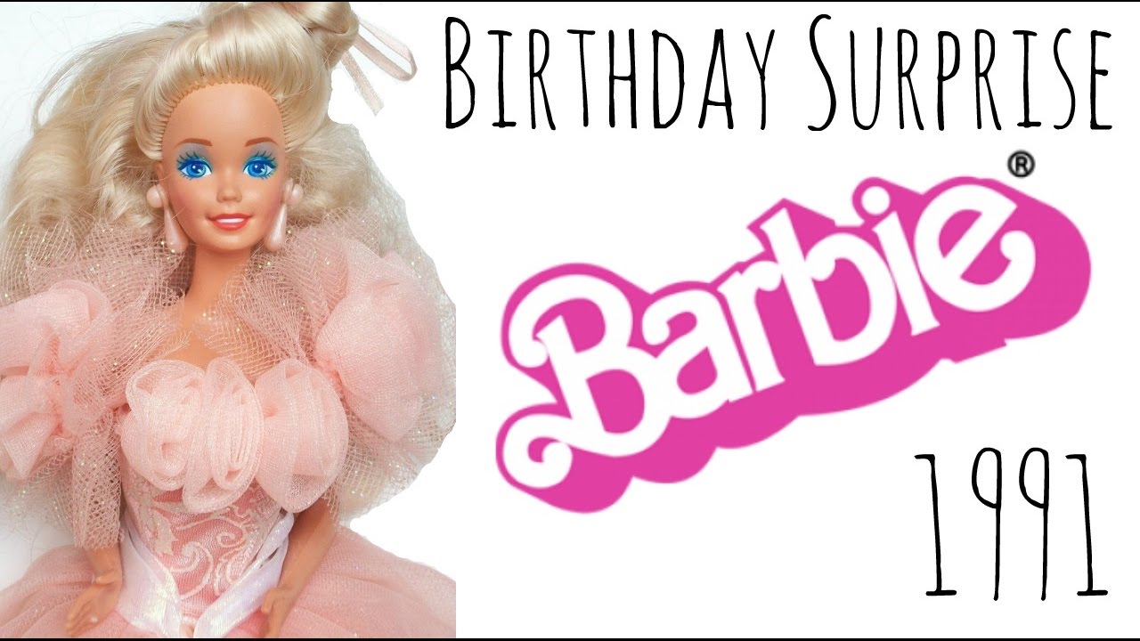1991 BIRTHDAY SURPRISE BARBIE DOLL REVIEW - SURPRISE GIFT OPENING