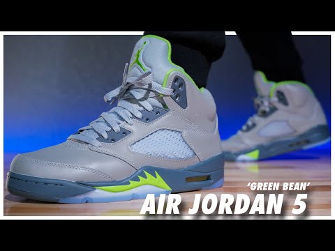 Air Jordan 5 Green Bean 2022 - YouTube