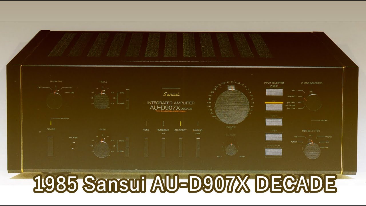 1984 Sansui AU-D607X - YouTube