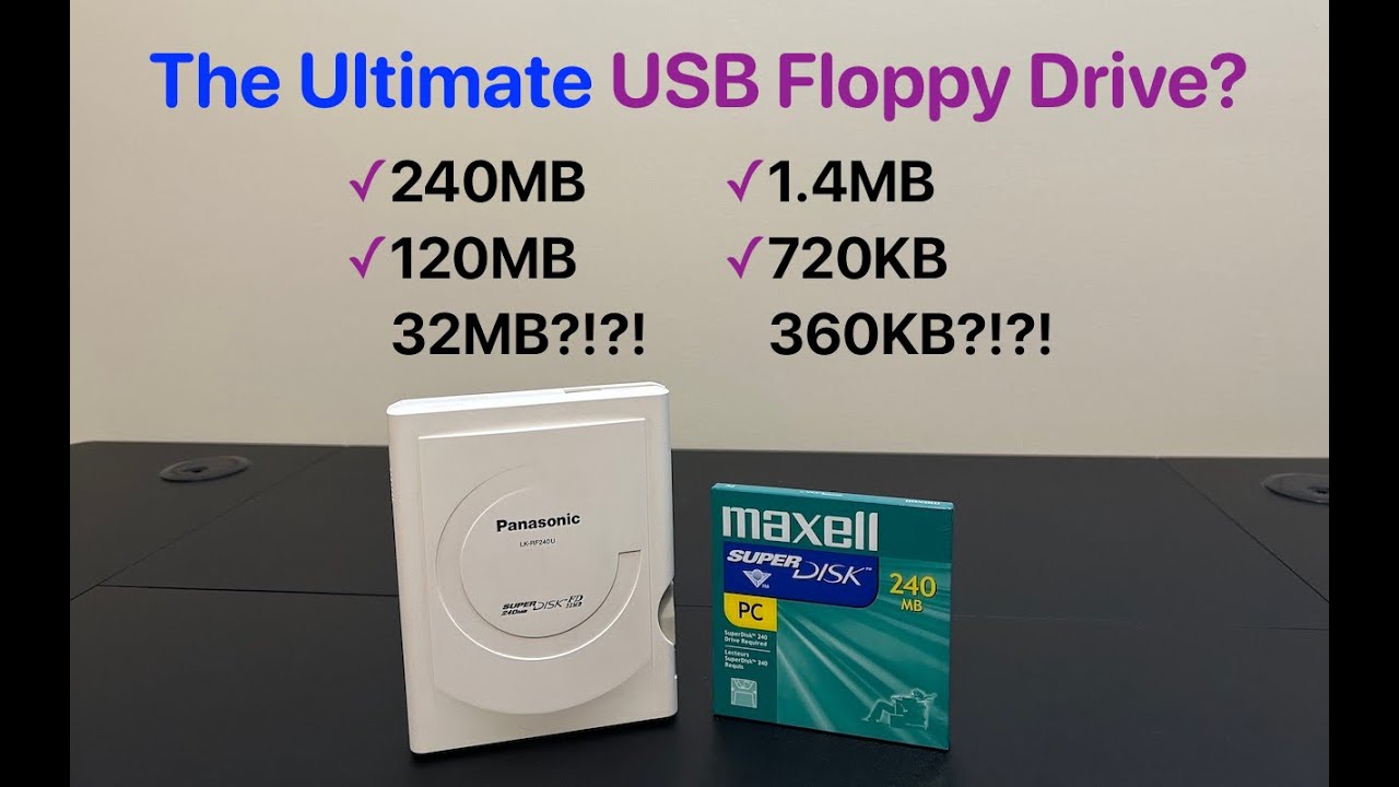 Panasonic SuperDisk 240: The Ultimate USB Floppy Drive? - YouTube