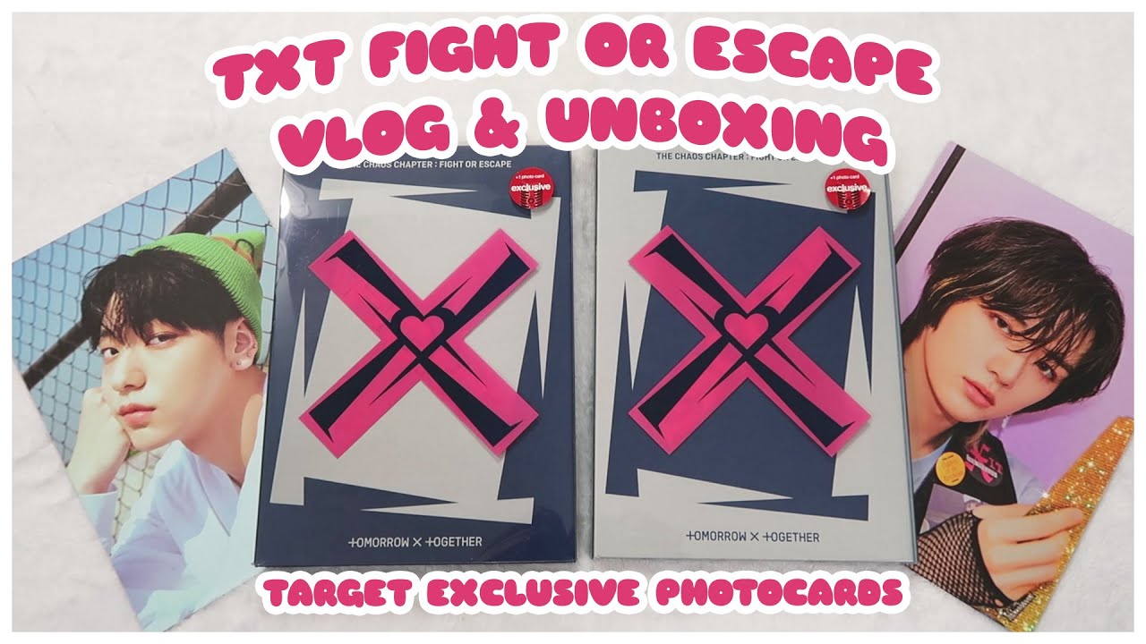 ✨ Unboxing TXT The Chaos Chapter Fight or Escape Repackage Target