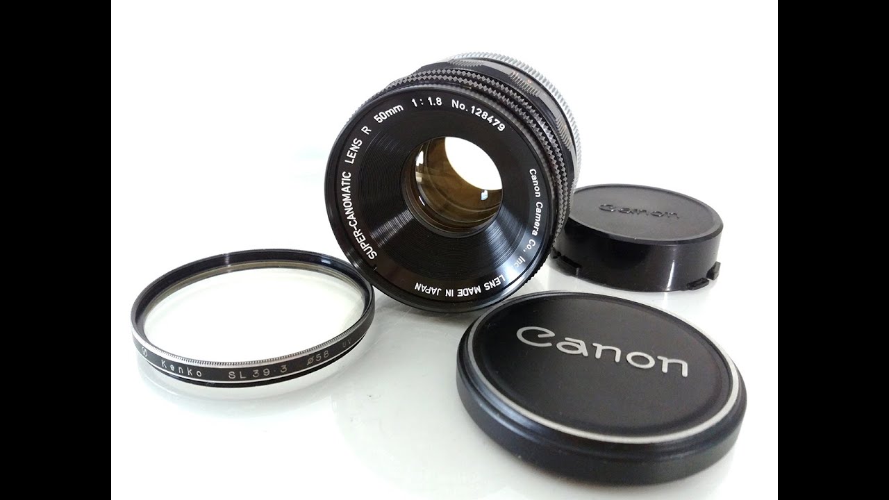 Canon SUPER-CANOMATIC LENS R 50mm F1.8 - YouTube
