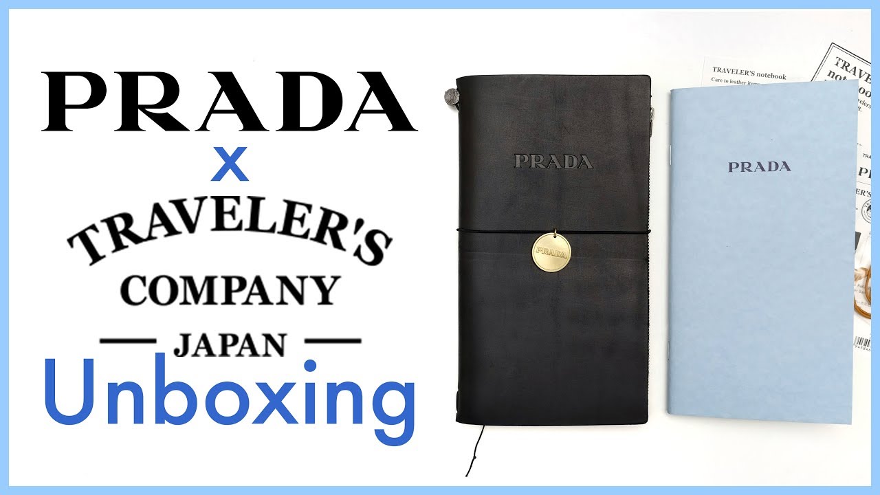 Prada x Traveler's Company Traveler's Notebook | Unboxing - YouTube