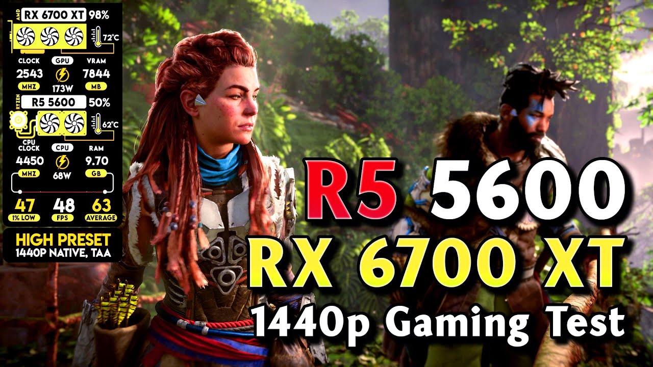 Ryzen 5 5600 + RX 6700 XT - 1440p Gaming Test in 2024 - YouTube