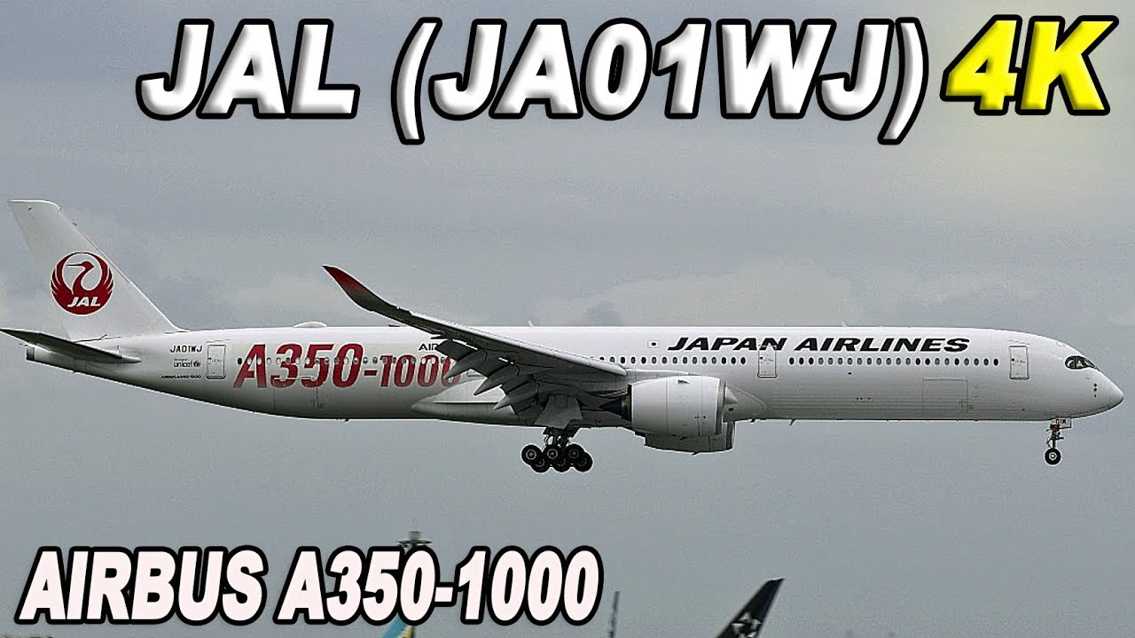 Airbus A350-1000 JAL (JA01WJ) 特別塗装機 羽田空港 着陸 Landing at