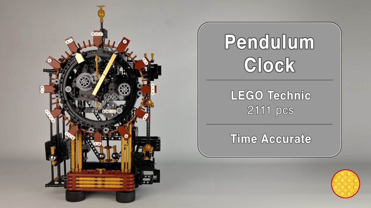 LEGO MOC Pendulum Clock by Berthil | Rebrickable - Build with LEGO