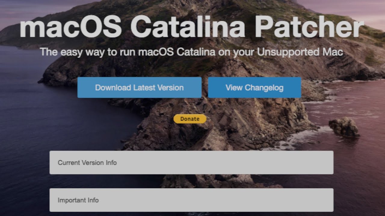Catalina Patcher｜12年落ちMacBookAirにCatalinaをインストール